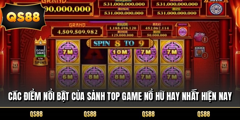 Các điểm nổi bật của sảnh top game nổ hũ hay nhất hiện nay